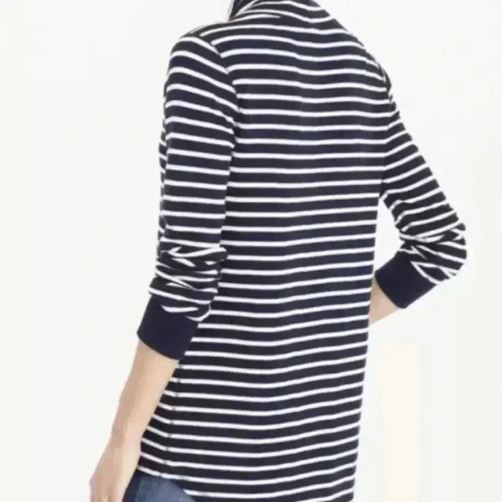 J. Crew Factory‎ Striped Funnelneck Sweatshirt Xs
